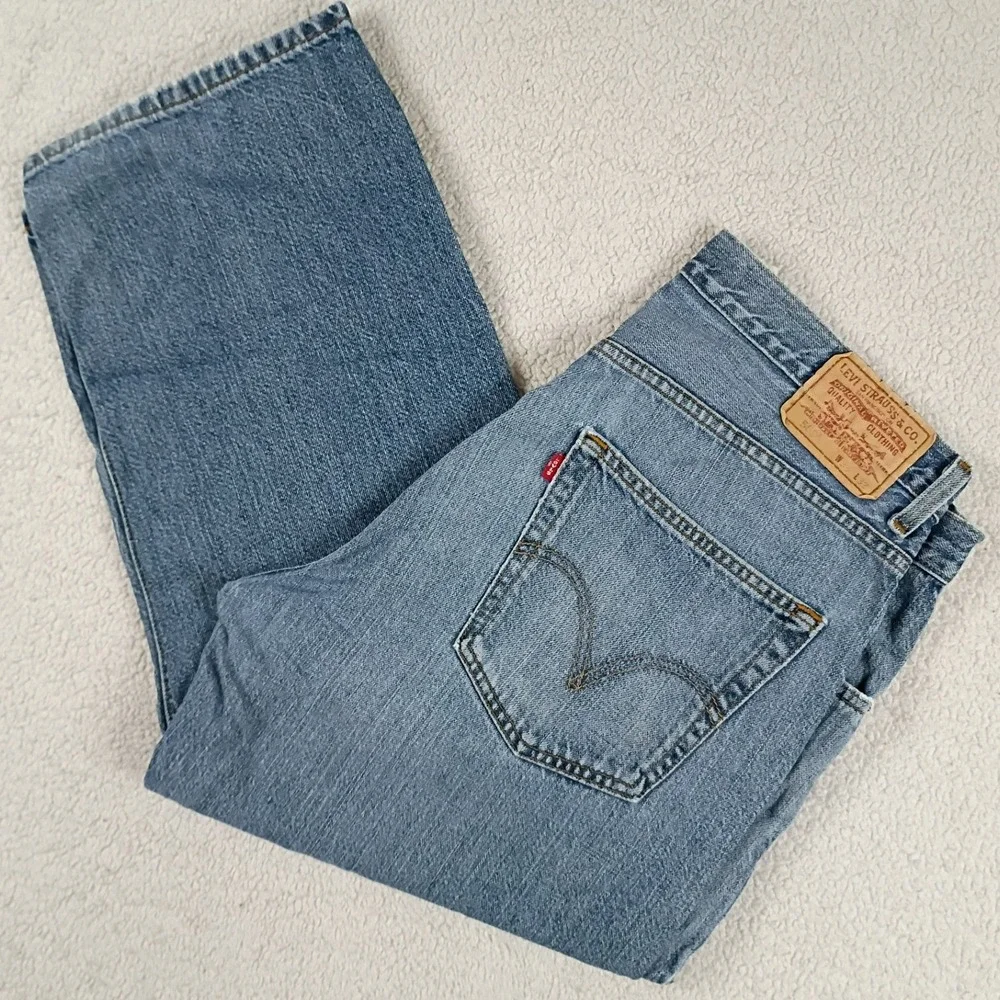 Vintage Levi 569 Loose Straight Jeans Mens 36x31 Light Wash Skate Baggy Y2K